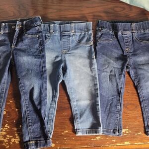 Toddler Boy's Jeans Bundle - Wonder Nation & Garanimals - Size 18M